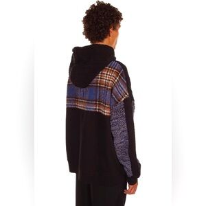 Andersson Bell
Fabric Contrast Black Purple & Cream Hoodie Size: Large